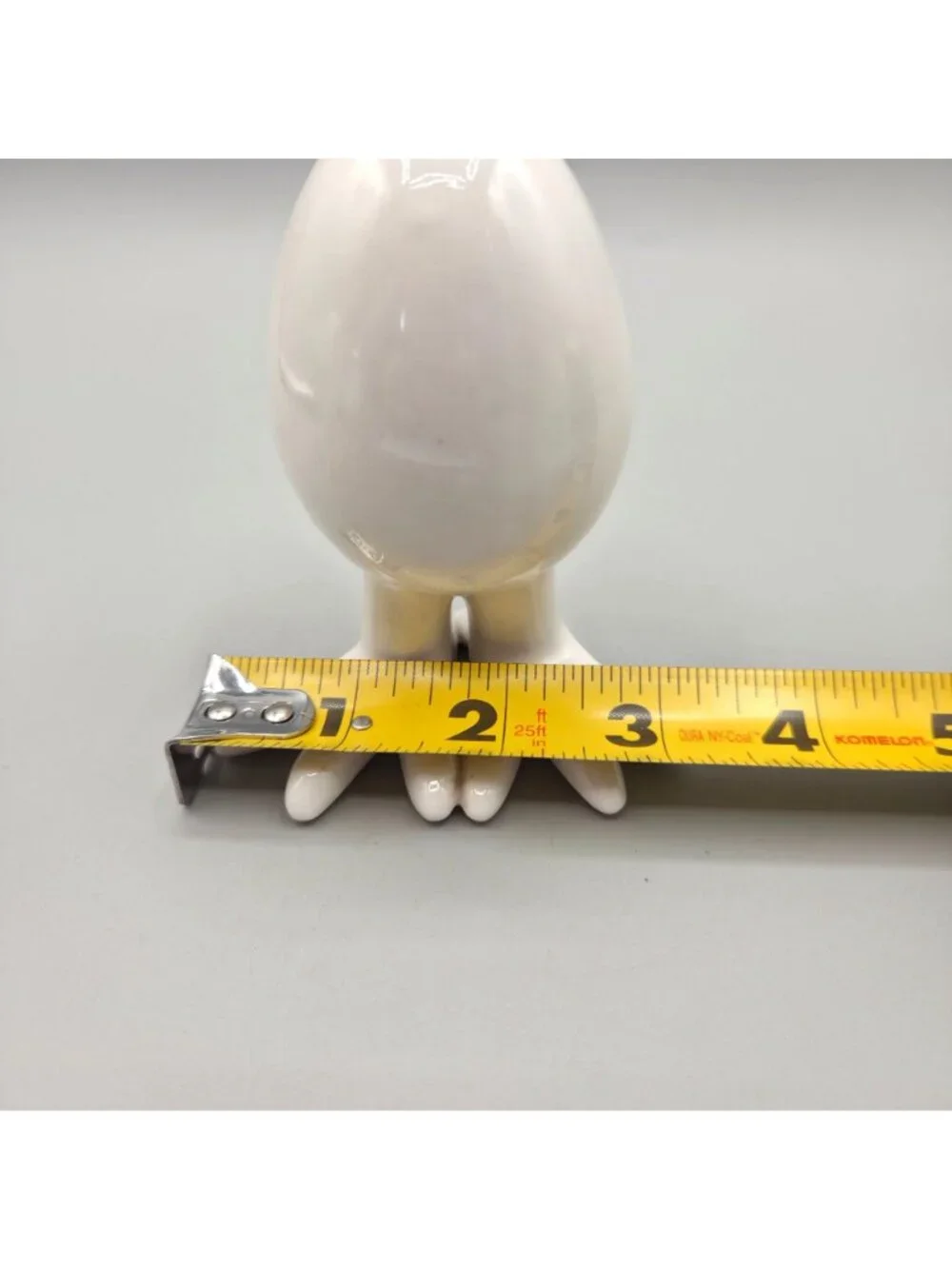 Eggs With Legs Ceramic Salt & Pepper Shakers Eggs Bird Feet White Gloss Finish